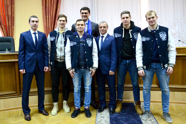 Изображение новости: ТГУ посетил четырехкратный олимпийский чемпион, пловец Александр Попов