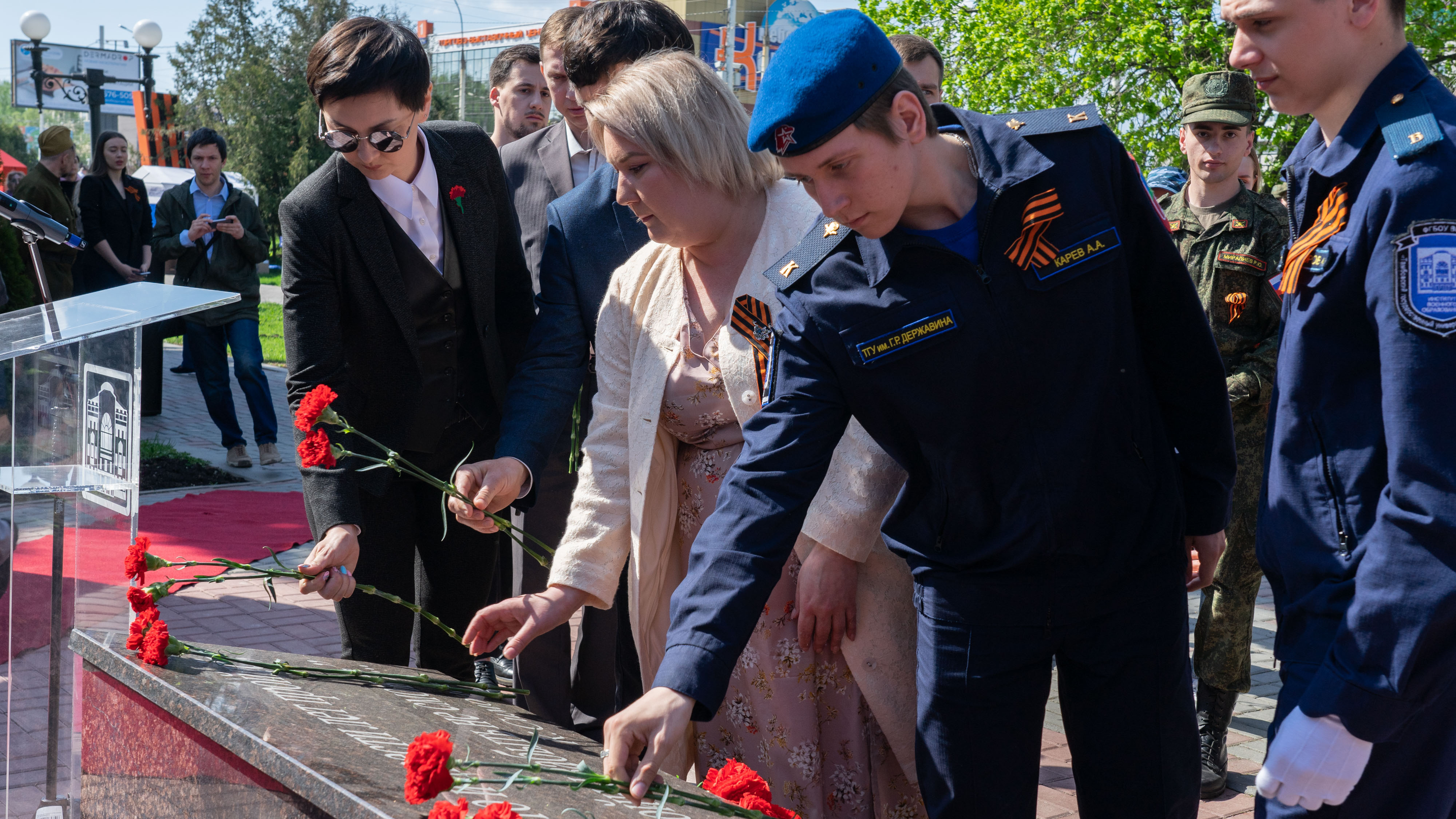 Изображение новости: Державинцы дали старт легкоатлетическому пробегу в честь 78-й годовщины Победы
