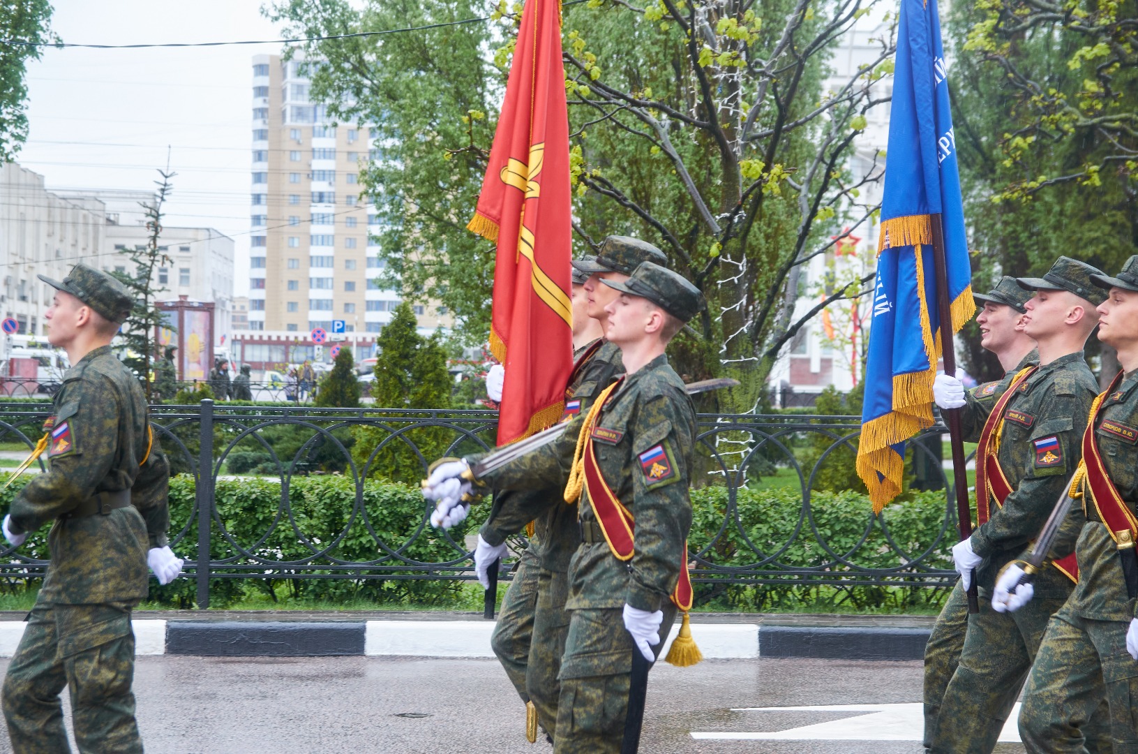 9 Мая Тамбов. Марафон памяти к 9 мая. Парад в военном учебном центре ТГУ 2024. Фотографии парад Победы в Тамбове 2024.