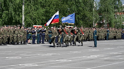 Изображение В Державинском университете юбилей Победы отметили праздничным парадом
