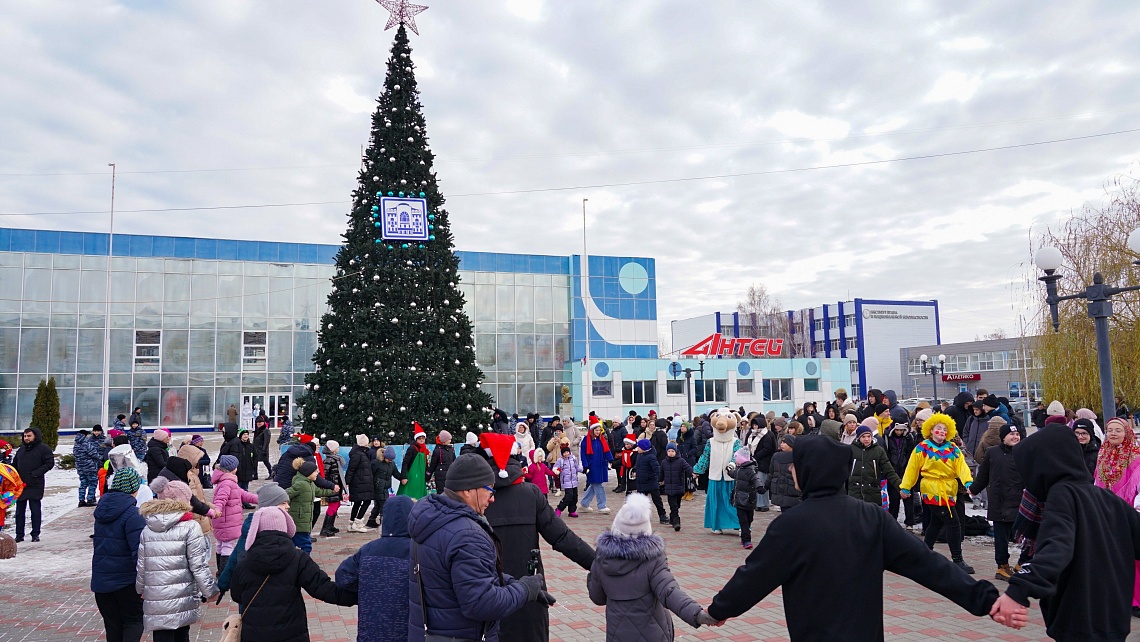 В Державинском открыли главную елку университета В Державинском открыли главную елку университета фото детальные
